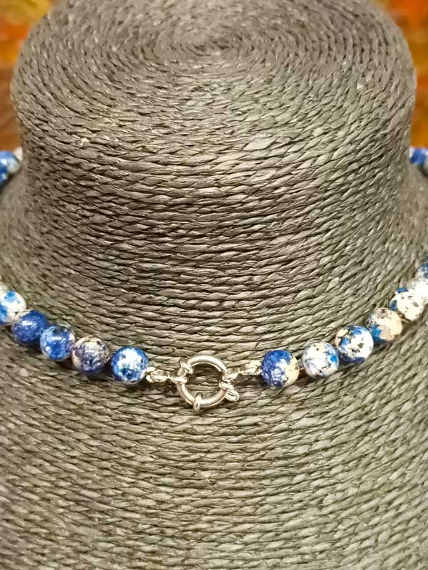 collana argento azzurrite