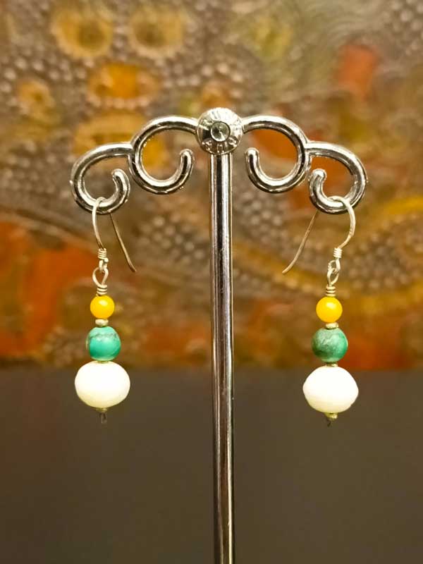 orecchini argento 925 perle