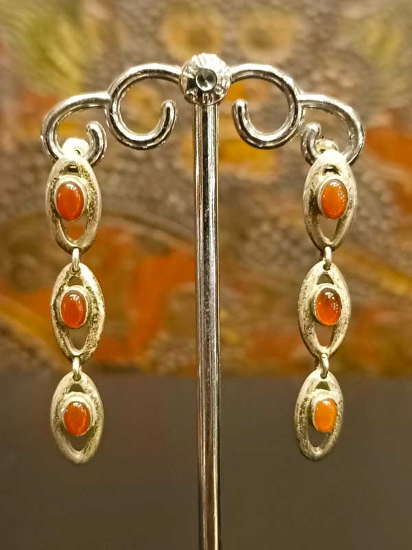 orecchini argento 925 ambra