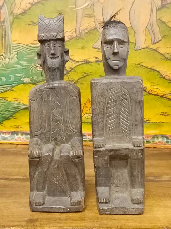statue coppia etnia yao