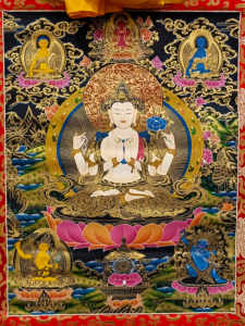 Thangka rappresentante Avalokitesvara