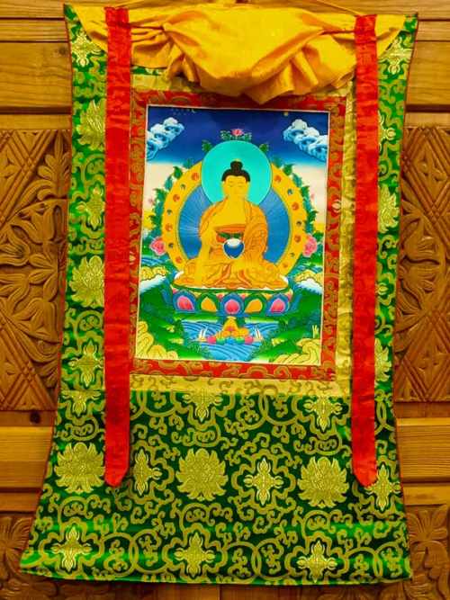 Thangka rappresentante Buddha Akshobhya