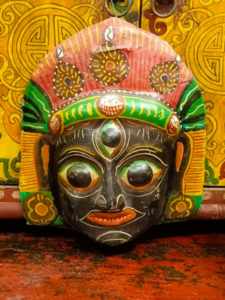 Maschera per Indra Jatra Festival