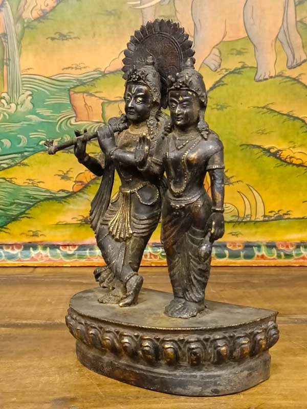 Statua Krishna e Radha